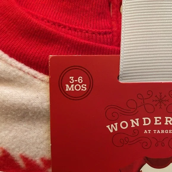 Target Wondershop Baby Santa Pajamas - Size 3/6 Months - Picture 2 of 7